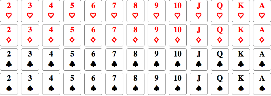 Bộ bài sử dụng trong trò Poker