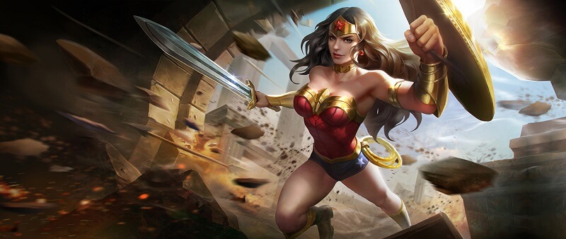 Cách chơi Wonder Woman Liên Quân, cách lên đồ, bảng ngọc, phù hiệu 1