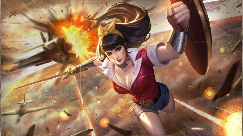 Cách chơi Wonder Woman Liên Quân, cách lên đồ, bảng ngọc, phù hiệu 2