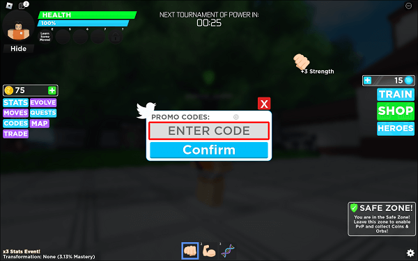 Code Super Evolution mới nhất và cách nhập code chi tiết 3